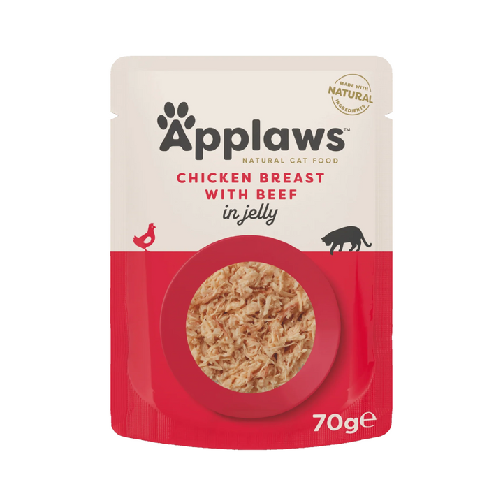 Applaws Pouches Chicken Breast with Beef in Jelly