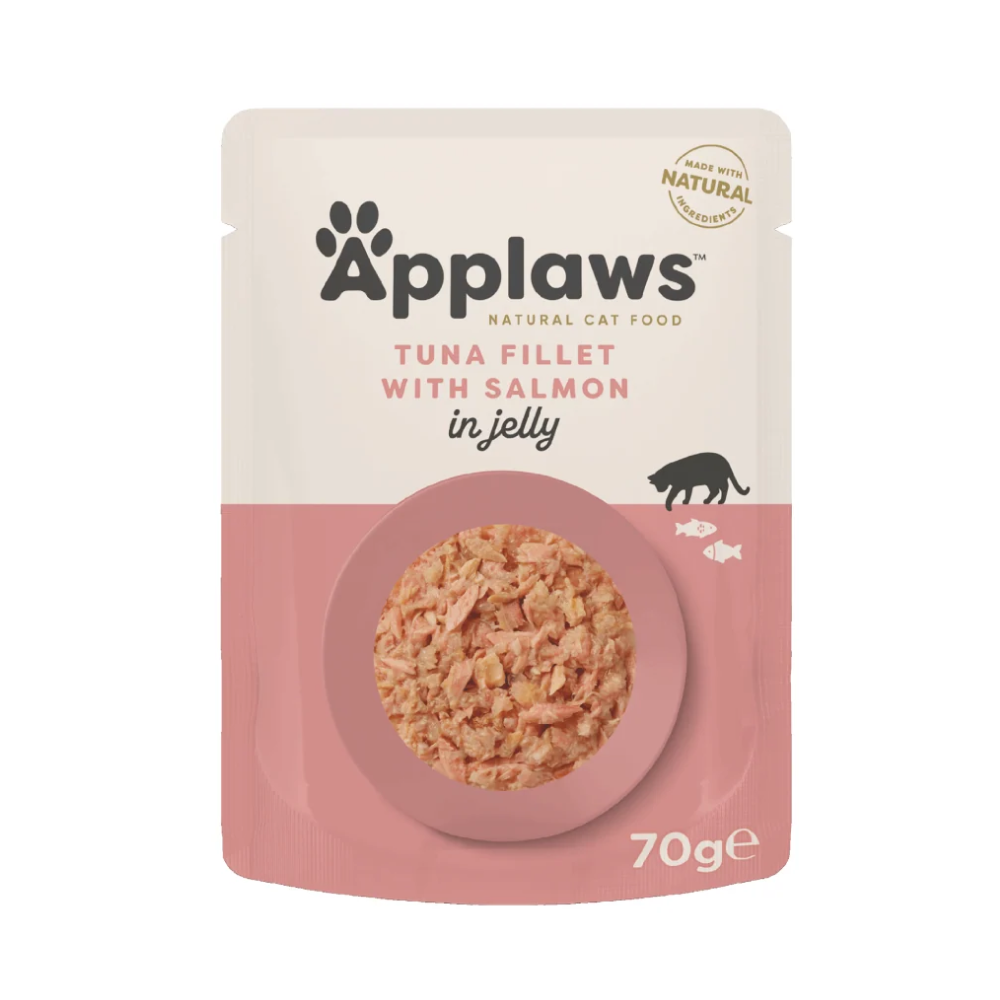 Applaws Pouches Tuna Fillet with Salmon in Jelly