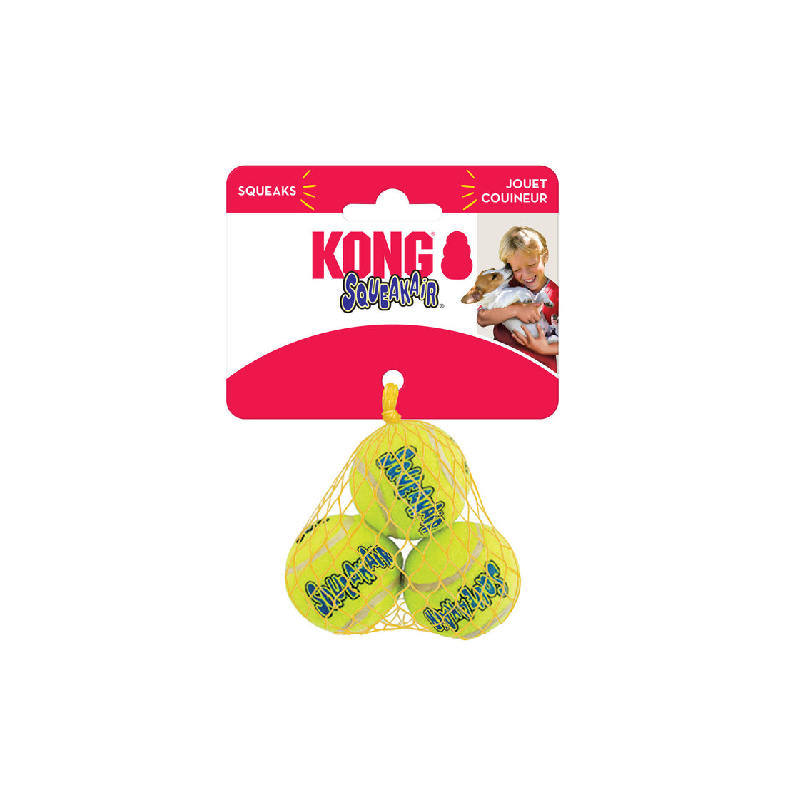 Kong Air Squeaker Tennis Ball X-Small 3PCS