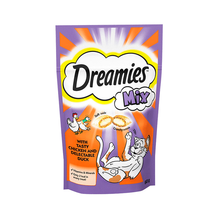 Dreamies™ Cat Treats Chicken & Duck Mix 60g