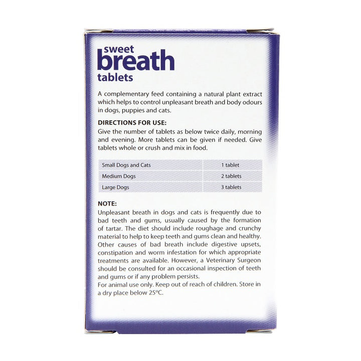 Johnson's Sweet Breath Tablets 30 Tabs