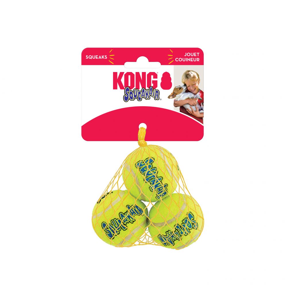 Kong Air Squeaker Tennis Ball Small 3PCS
