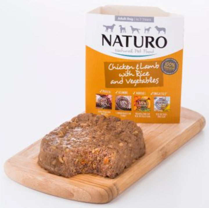 Natural Adult Dog Chicken And Lamb With Rice & Vegetables 400g