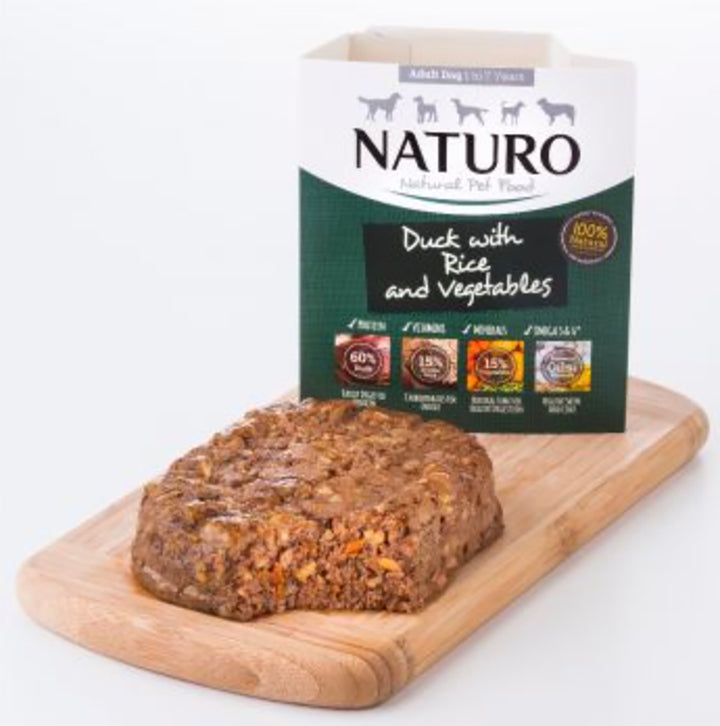 Naturo Adult Dog Duck With Rice & Vegetables 400g