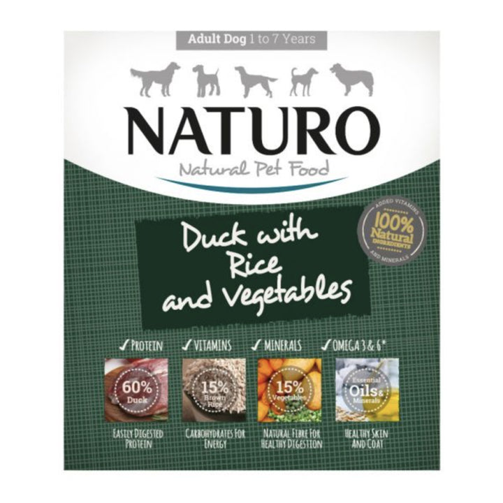 Naturo Adult Dog Duck With Rice & Vegetables 400g