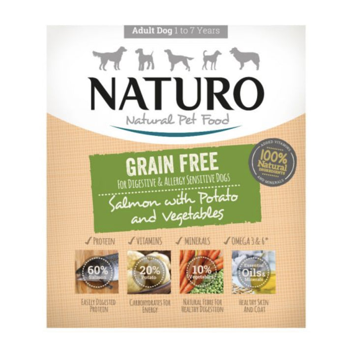 Naturo Adult Dog Grain Free Salmon & Potato With Vegetables 400g