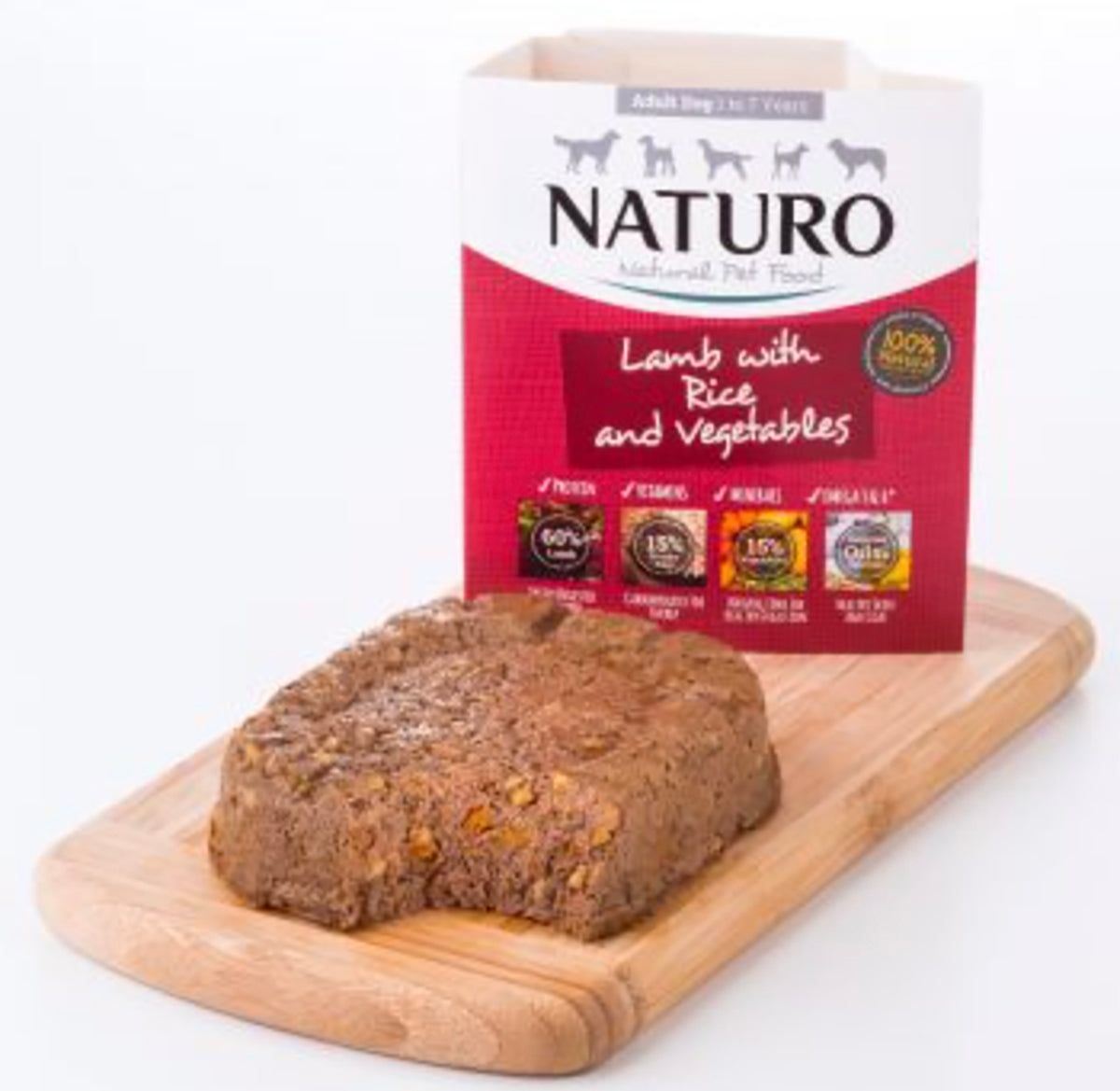 Natural Adult Dog Lamb With Rice & Vegetables 400g