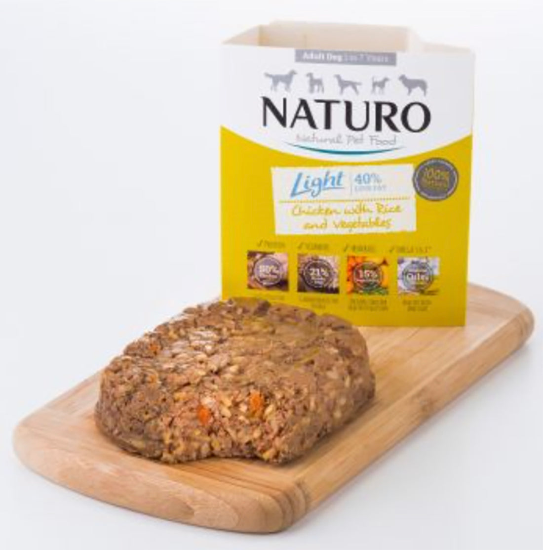 Naturo Adult Dog Light Chicken With Rice & Vegetables 400g