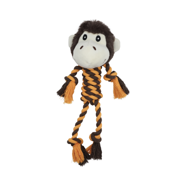 BB Dog Toy Monkey with Ropes 28cm