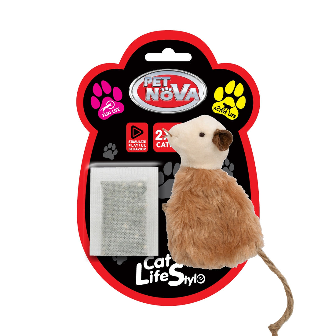 Catnip Gray Ear Mouse