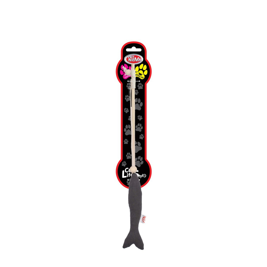 Pet Nova Cat Rod With Long Fish 40cm