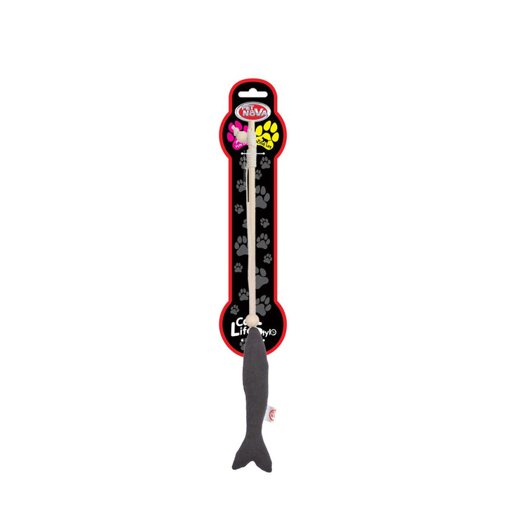 Pet Nova Cat Rod With Long Fish 40cm