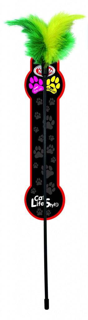 Pet Nova Cat Rod With Feather 40cm