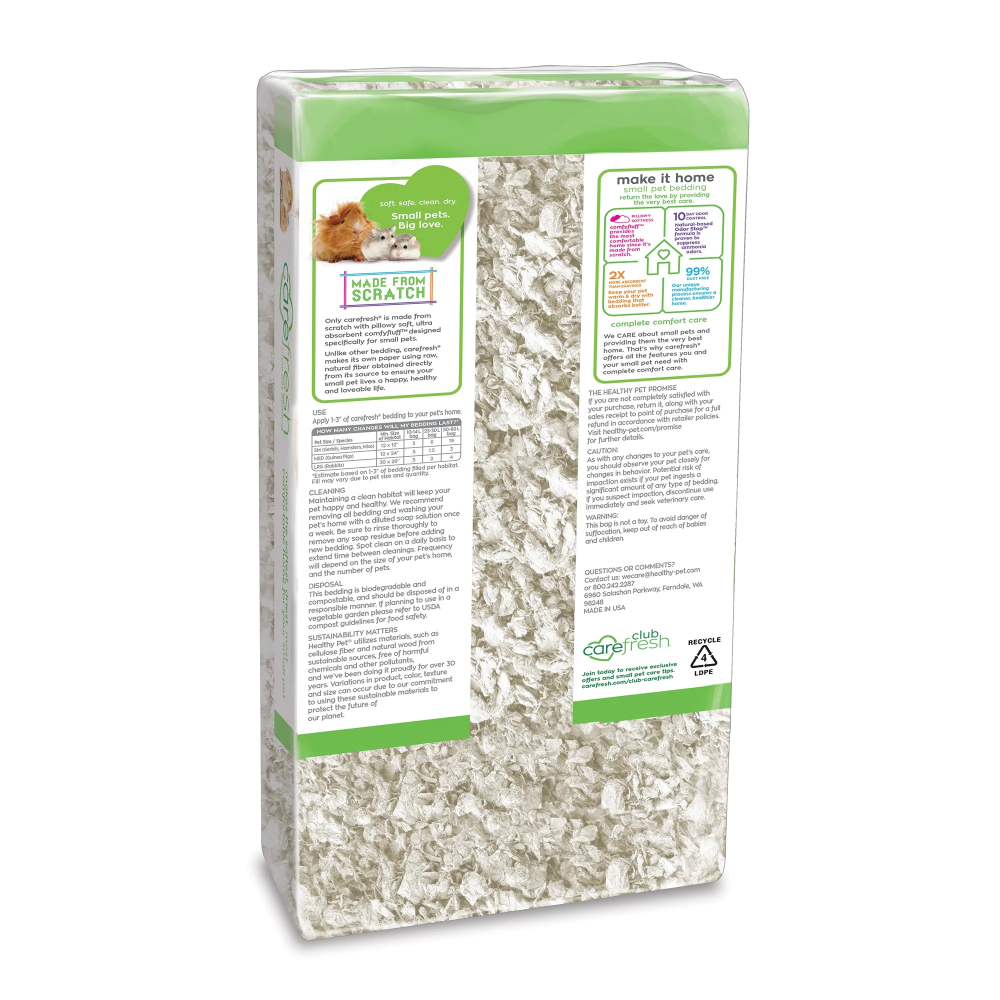 Carefresh® Small Pet Paper Bedding White 10L