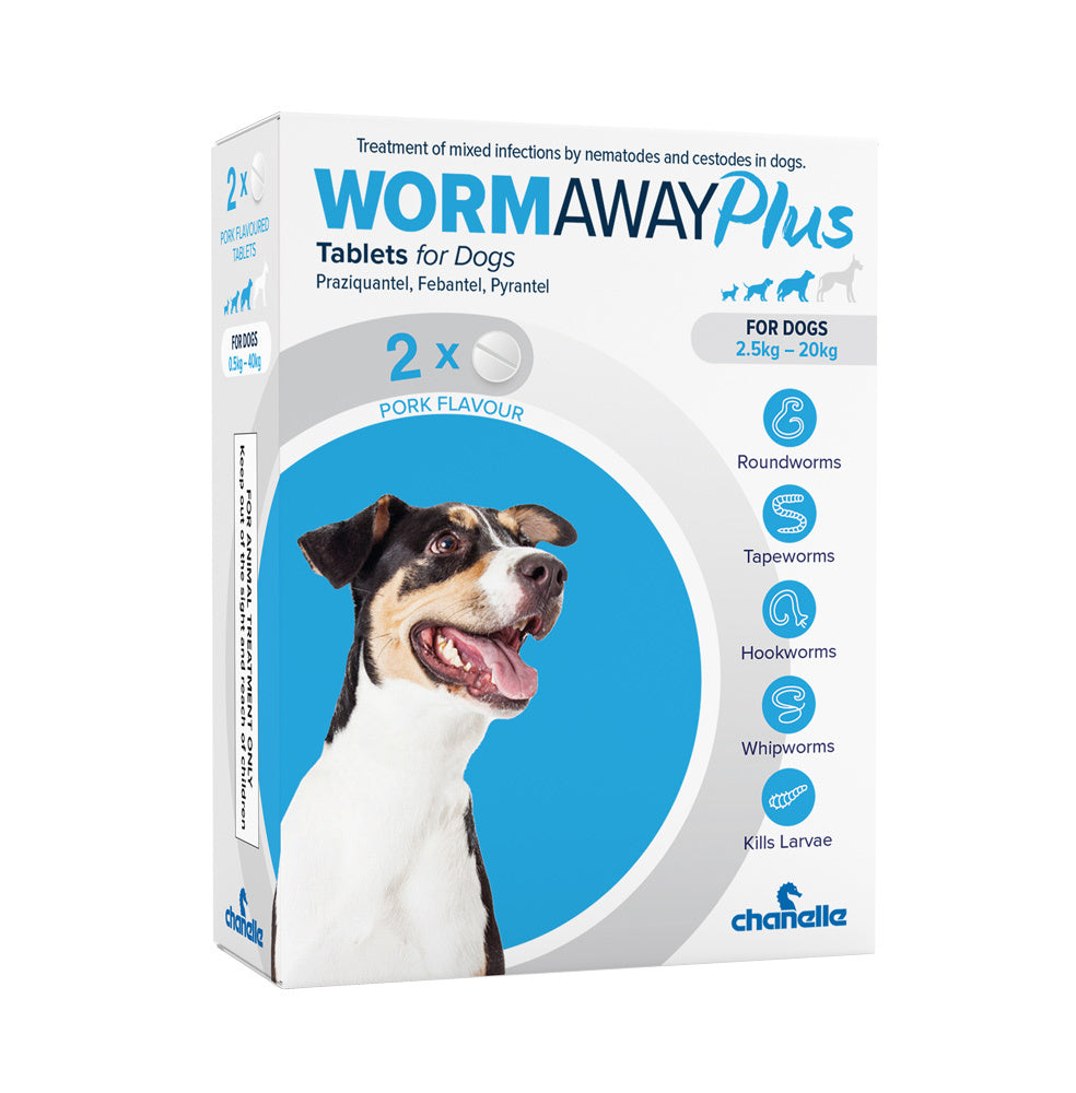 Wormaway Plus Dog Tablets – Pork Flavour