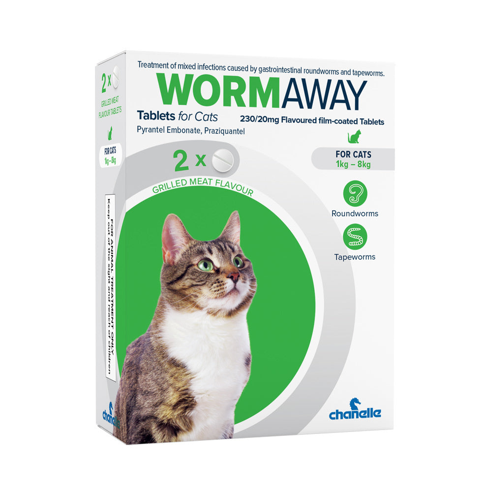 Wormaway Cat Tablets – Grilled Meat Flavour