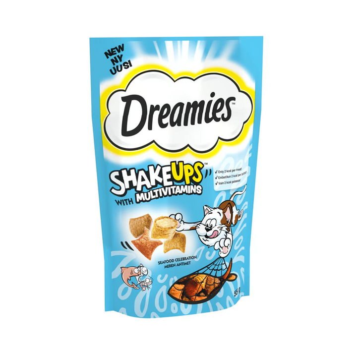 Dreamies™ Cat Treats SHAKE UPS Multivitamins Seafood 60g