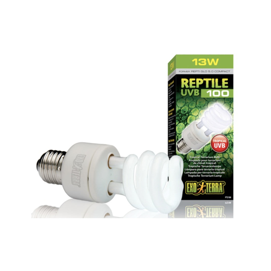 Exo Terra UVB 100 Tropical Terrarium Bulb 13w
