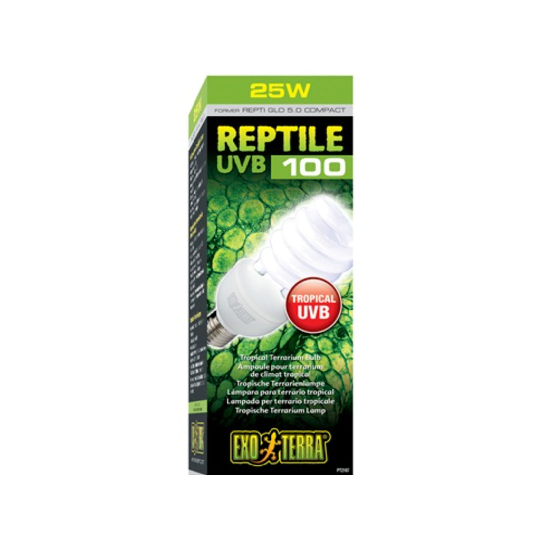 Exo Terra UVB100 Tropical Terrarium Bulb 25w