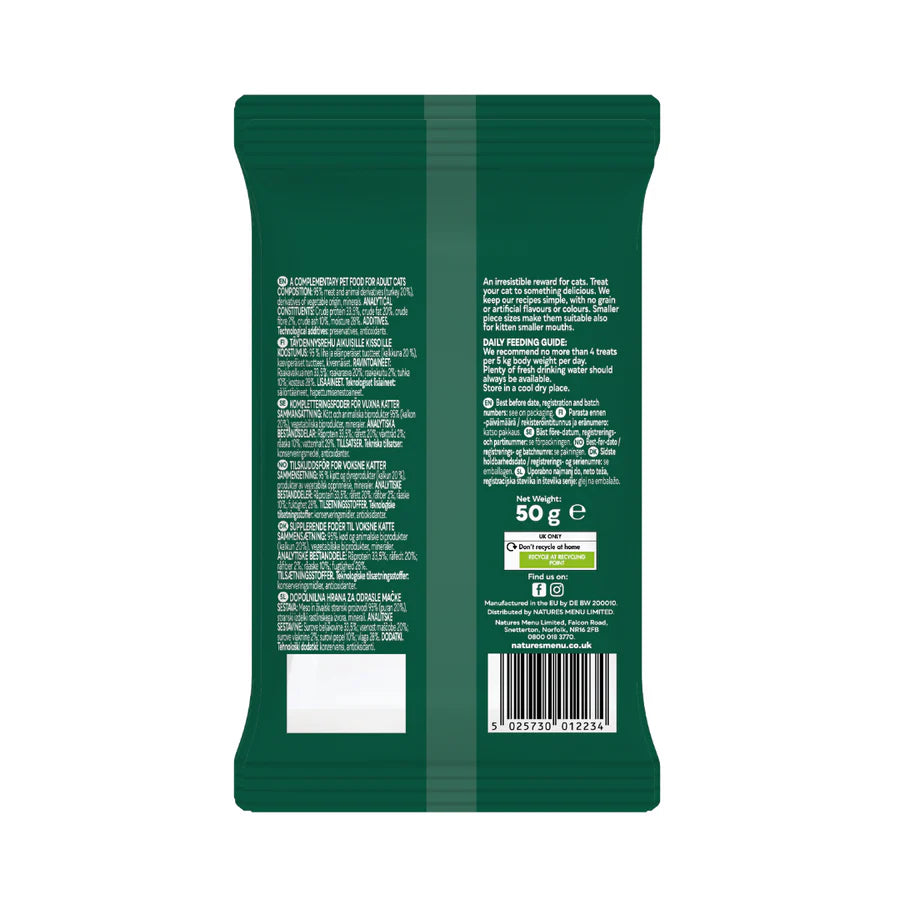 Natures Menu Turkey Cat Treats 50g