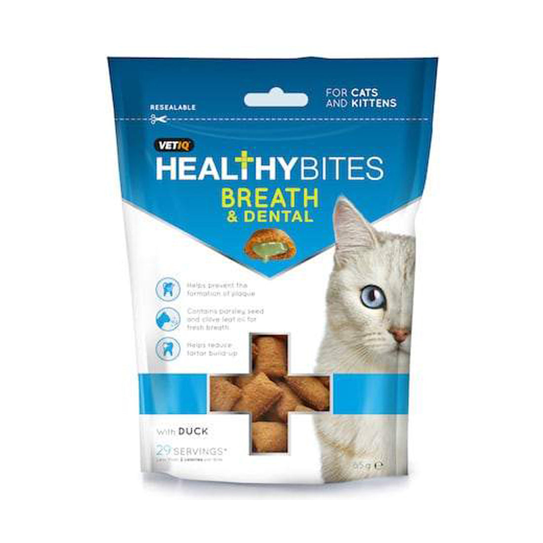 VetIQ Healthy Bites Breath & Dental For Cats & Kittens 65g