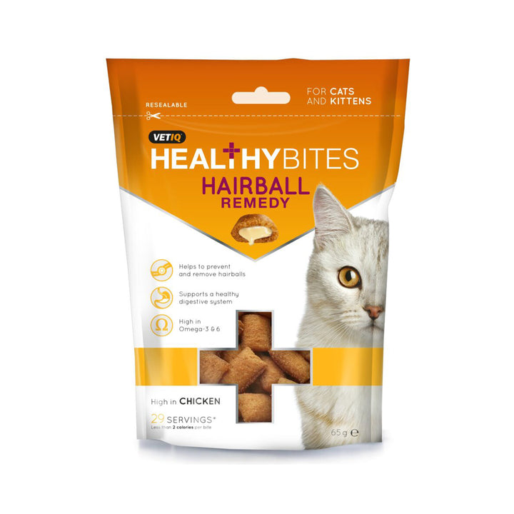 VetIQ Healthy Bites Hairball Remedy For Cats And Kittens 65g