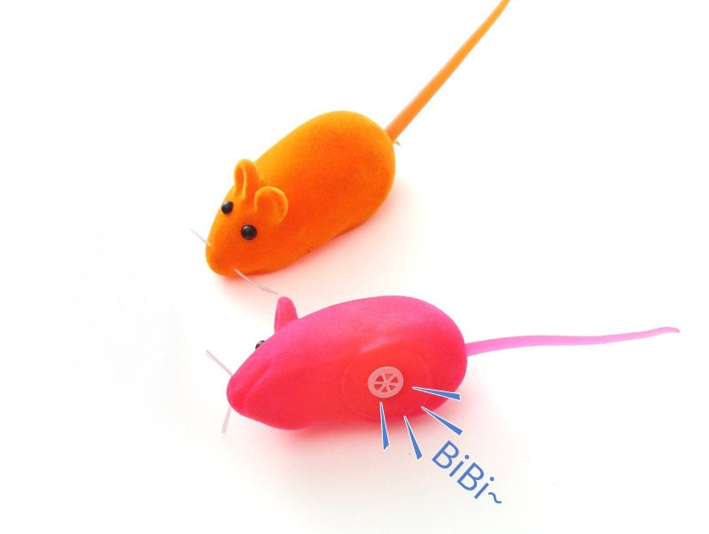 Cat Squeaky Mouse Orange