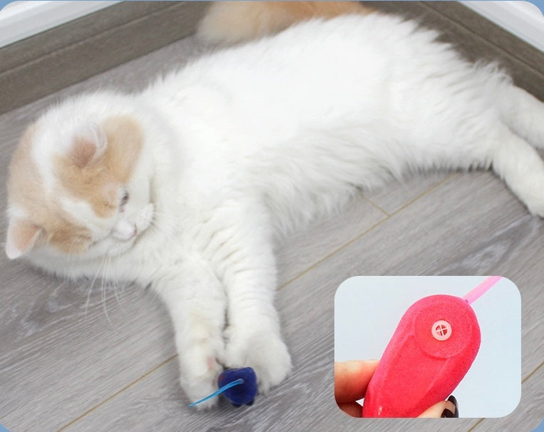 Cat Squeaky Mouse Orange