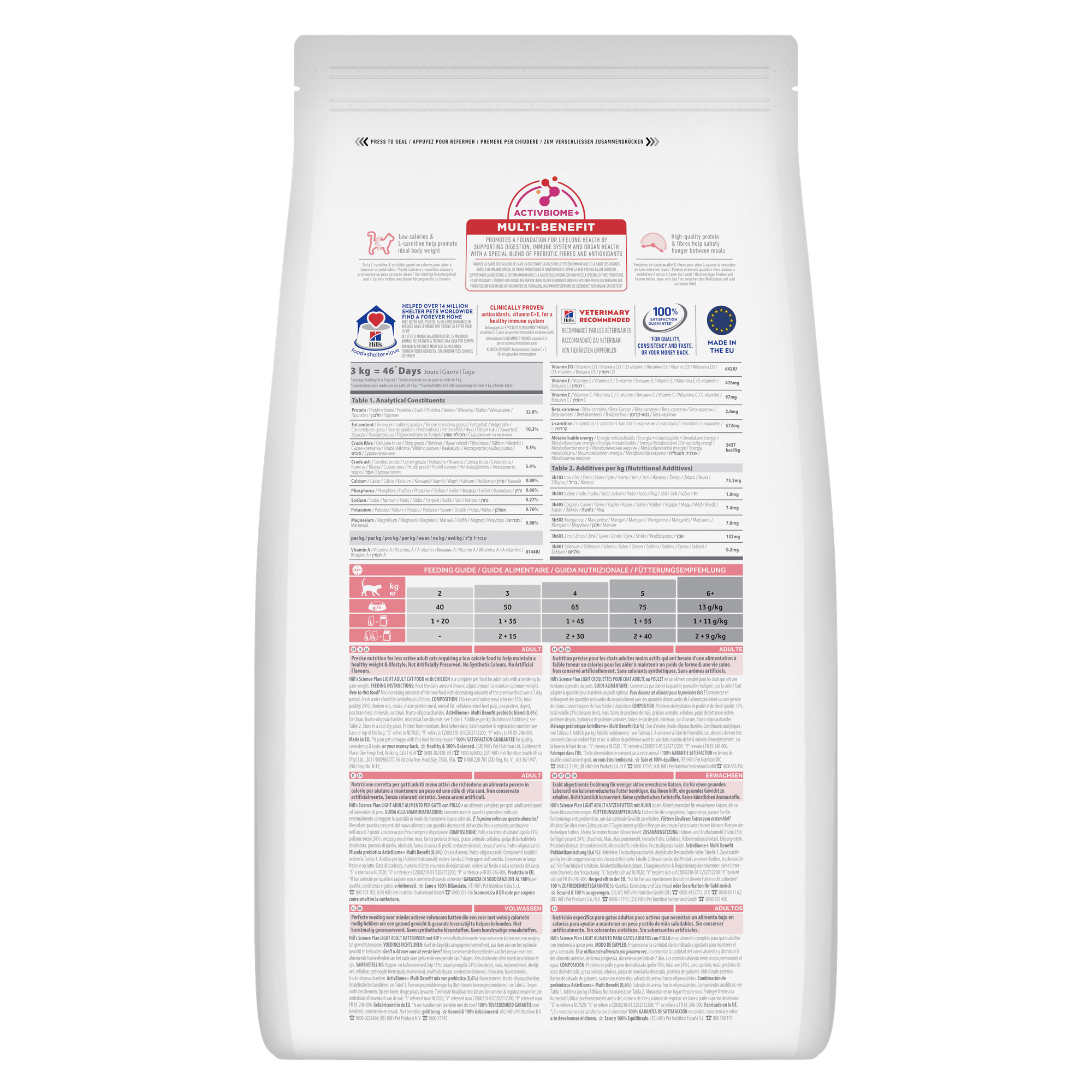 Hill's Science Plan Light Adult Cat Chicken 1.5kg
