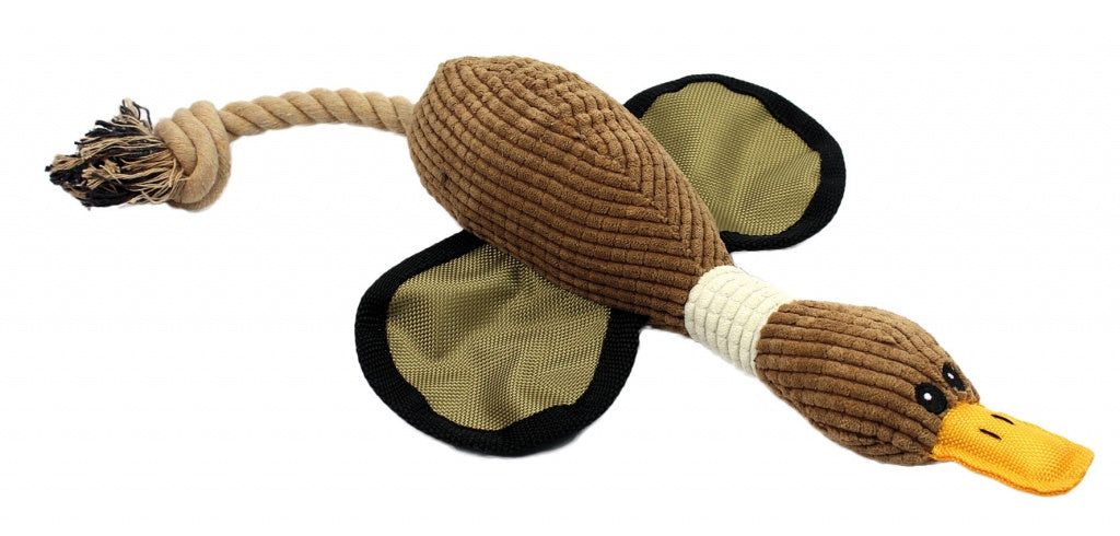 Pet Nova Squeaking Duck Plush Dog Toy
