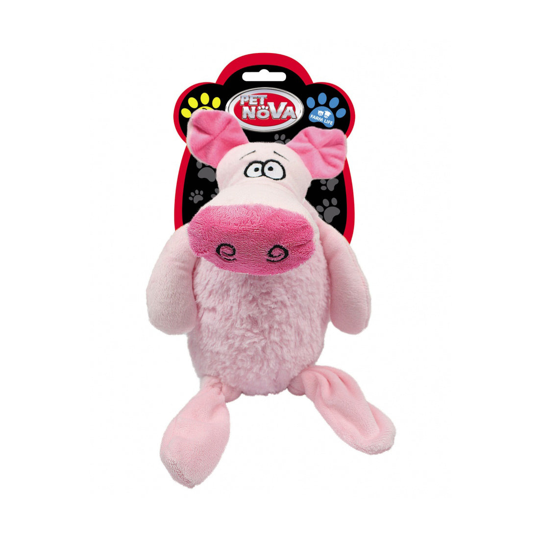 Pet Nova Large Pig Plush Dog Toy