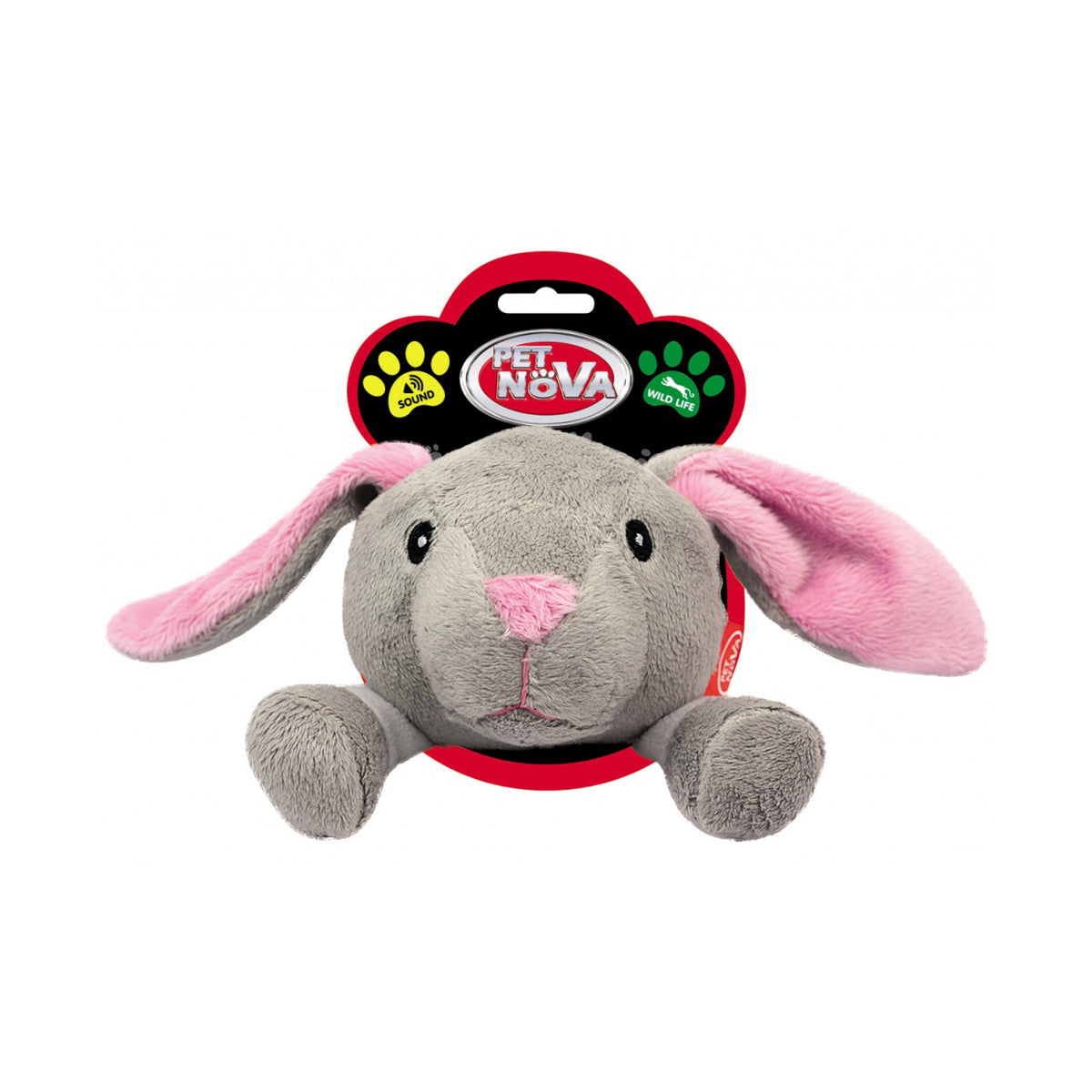 Pet Nova Squeaking Rabbit Plush Dog Toy