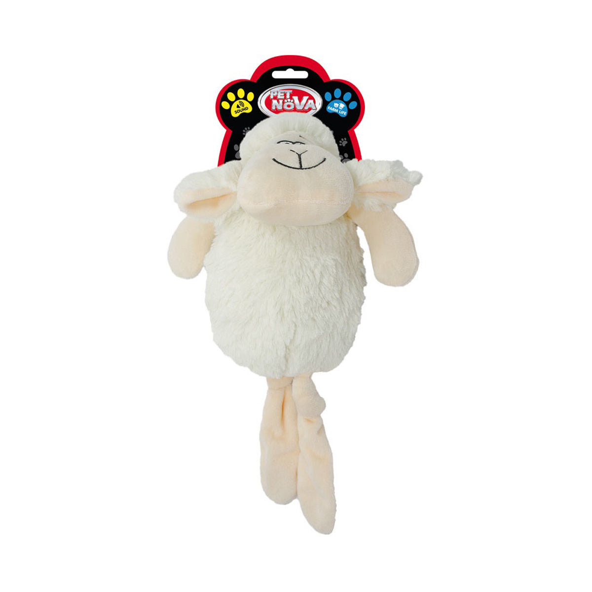 Pet Nova White Sheep Plush Dog Toy
