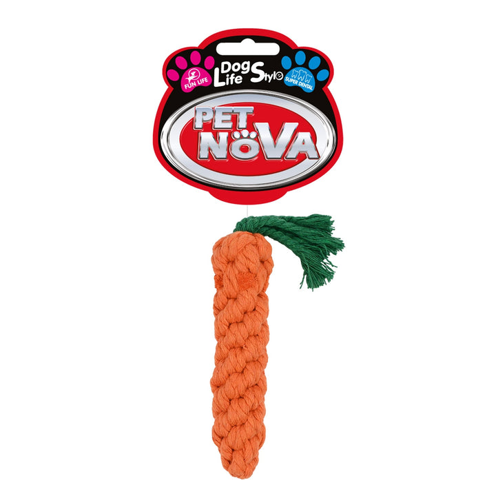 Pet Nova Rope Carrot Dog Toy