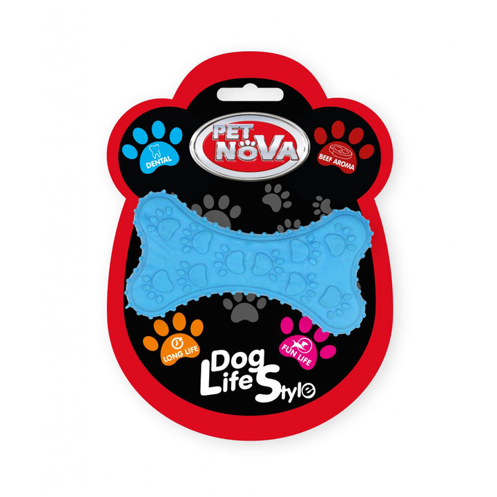 Pet Nova Small Rubber Dental Bone TPR Dog Toy