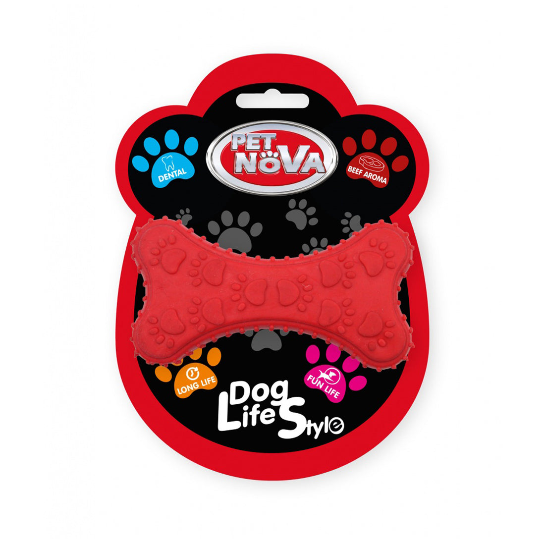 Pet Nova Small Rubber Dental Bone TPR Dog Toy