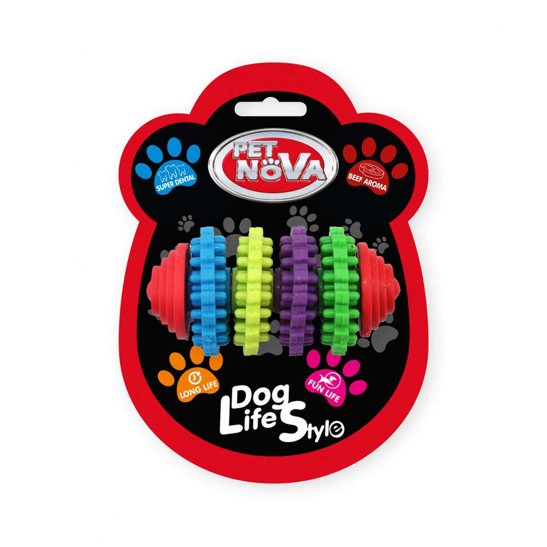 Pet Nova Superdental Spikey Ring TPR Dog Toy