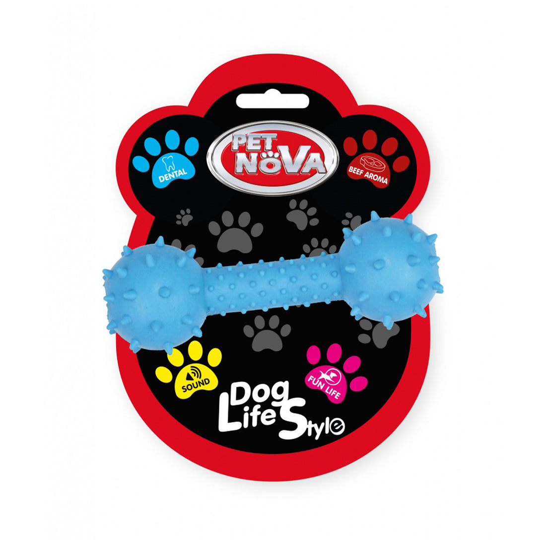 Pet Nova Small Dumbbell With Bell TPR Dog Toy