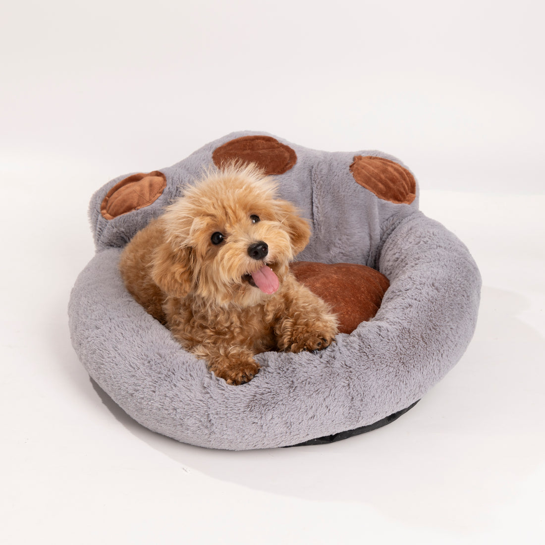 UNIQ PETS BED COMFYRING CLAW Grey L 55x53x25cm up to 7kg