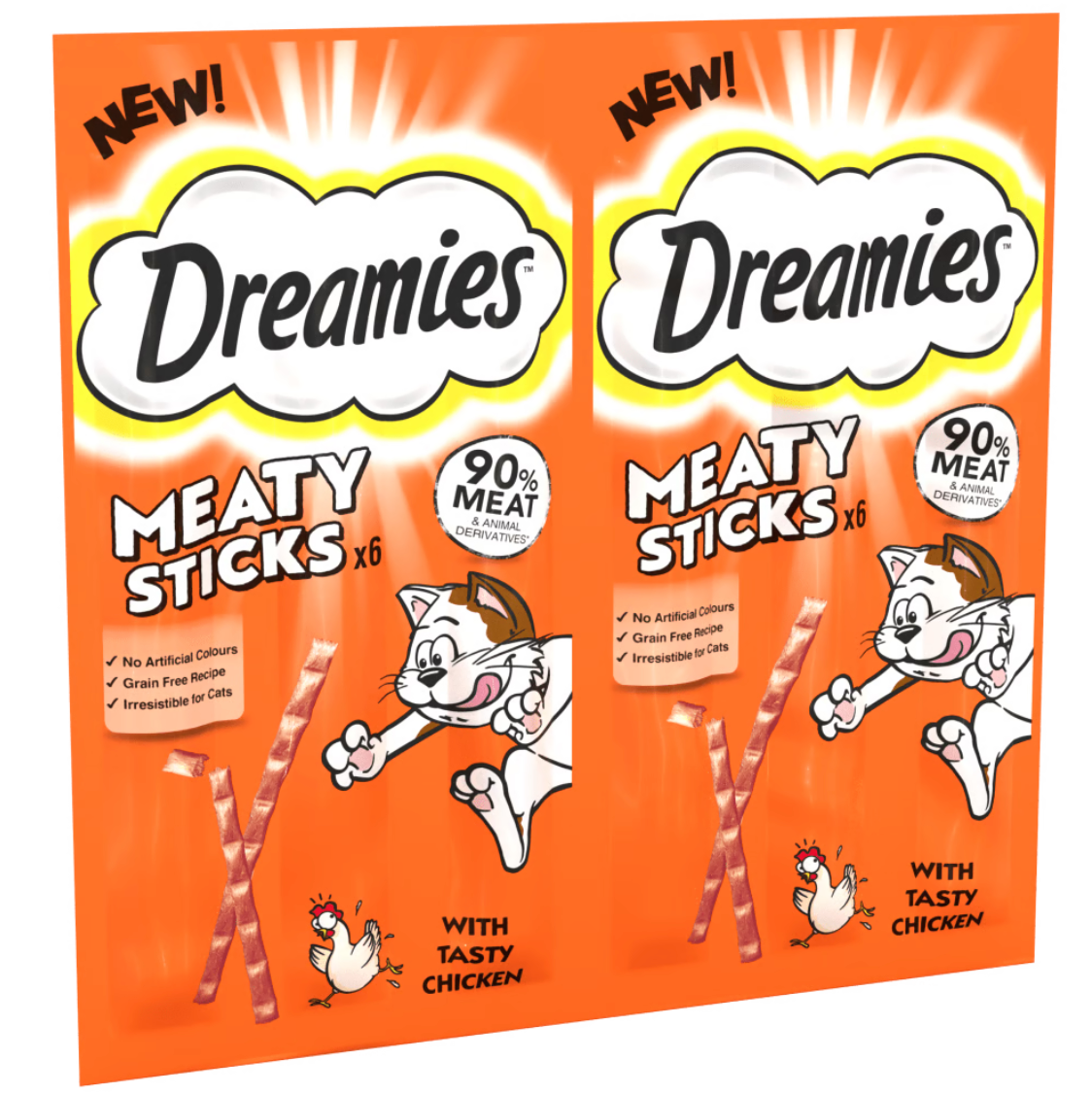 Dreamies Meaty Sticks With Tasty Chicken 30g (6 X 5g)