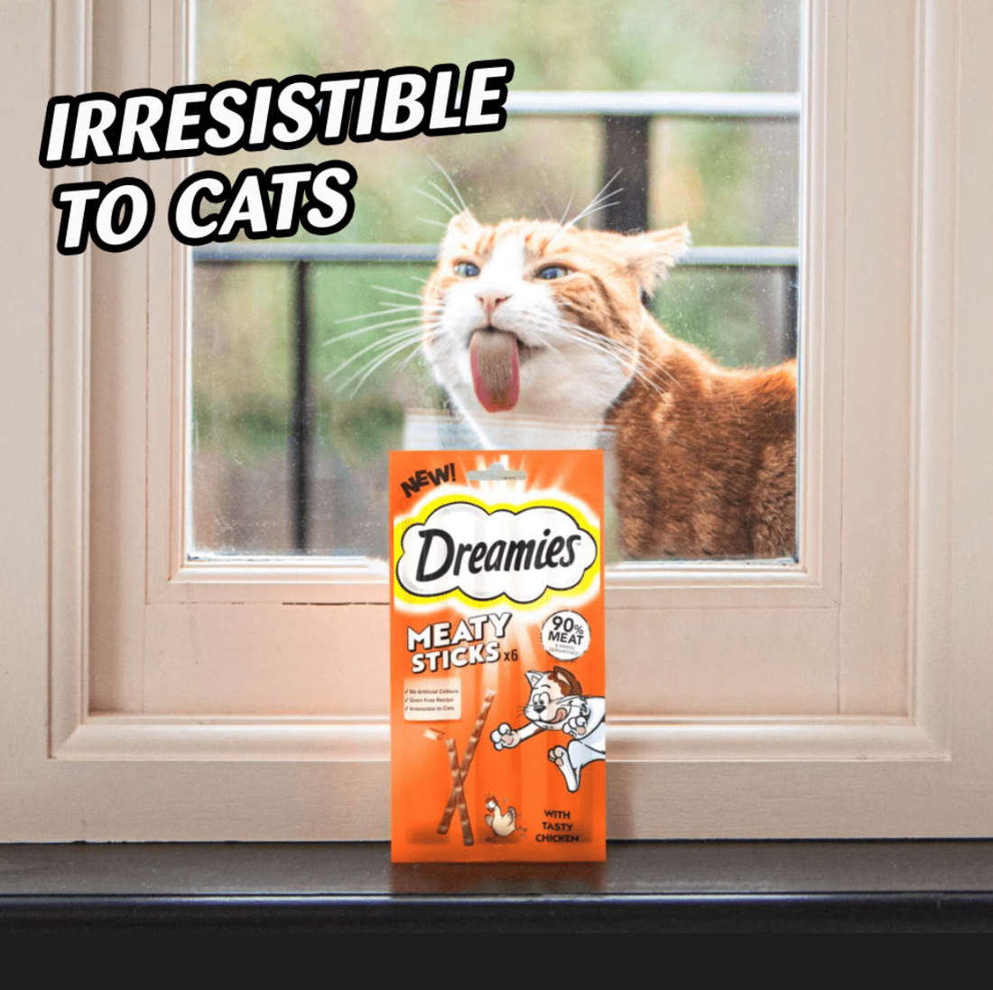 Dreamies Meaty Sticks With Tasty Chicken 30g (6 X 5g)