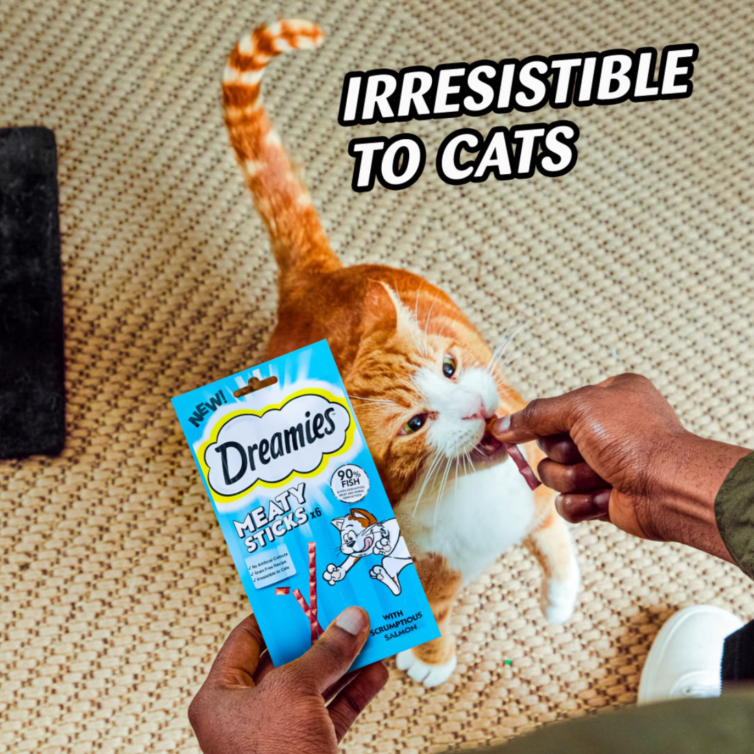 Dreamies Meaty Sticks With Tasty Salmon 30g (6 X 5g)
