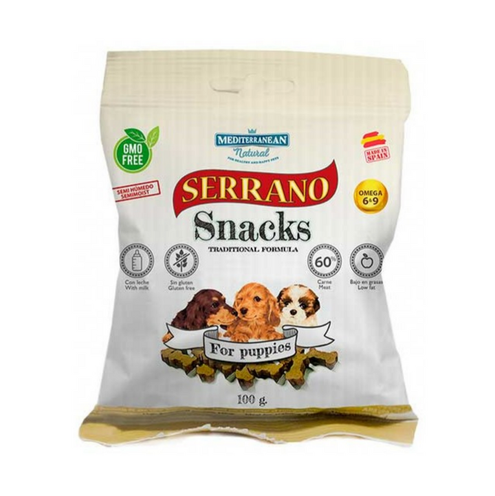Mediterranean Serrano Snacks Puppies 100g