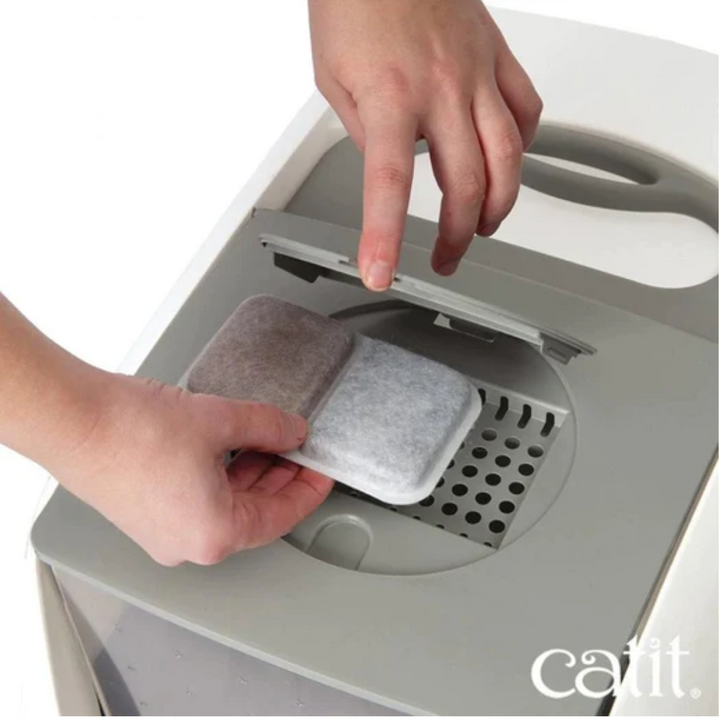 Catit Jumbo Hooded Litter Box With Airsift Filter System