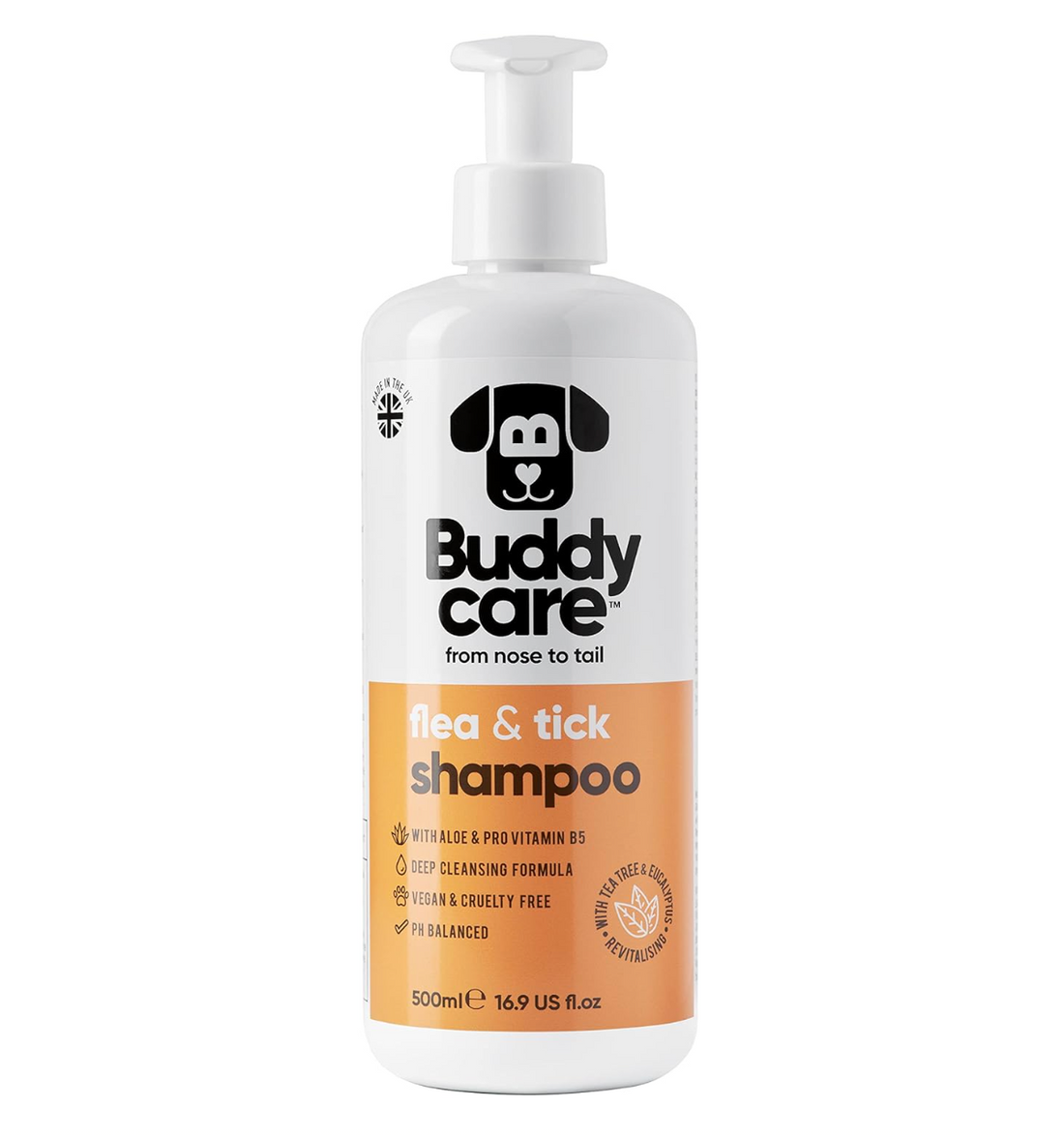 Buddycare Flea & Tick Dog Shampoo 500ml
