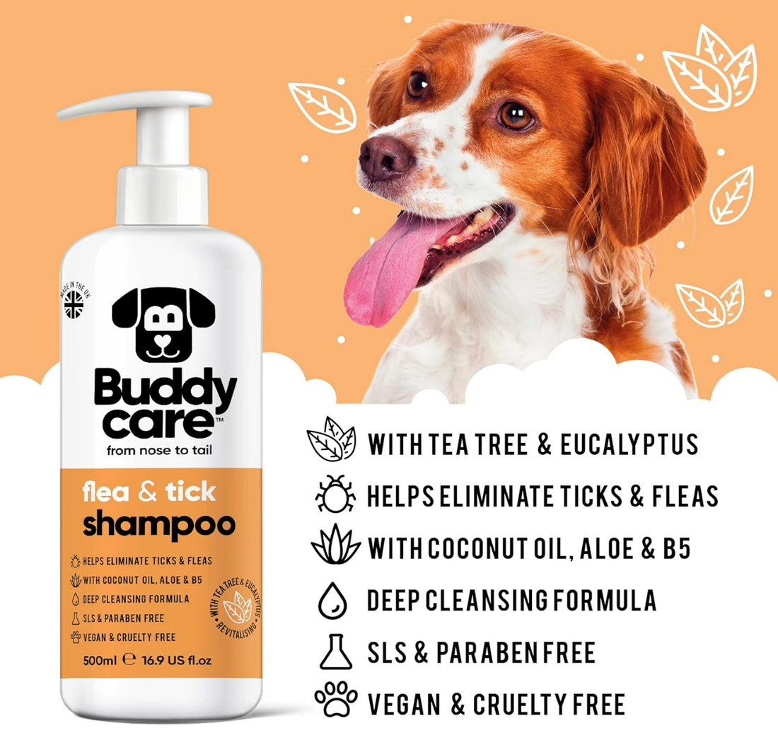 Buddycare Flea & Tick Dog Shampoo 500ml