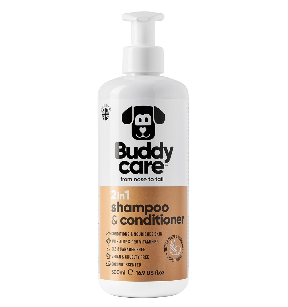 Buddycare 2in1 Dog Shampoo & Conditioner 500ml