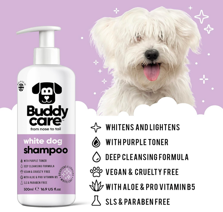Buddycare White Dog Shampoo 500ml