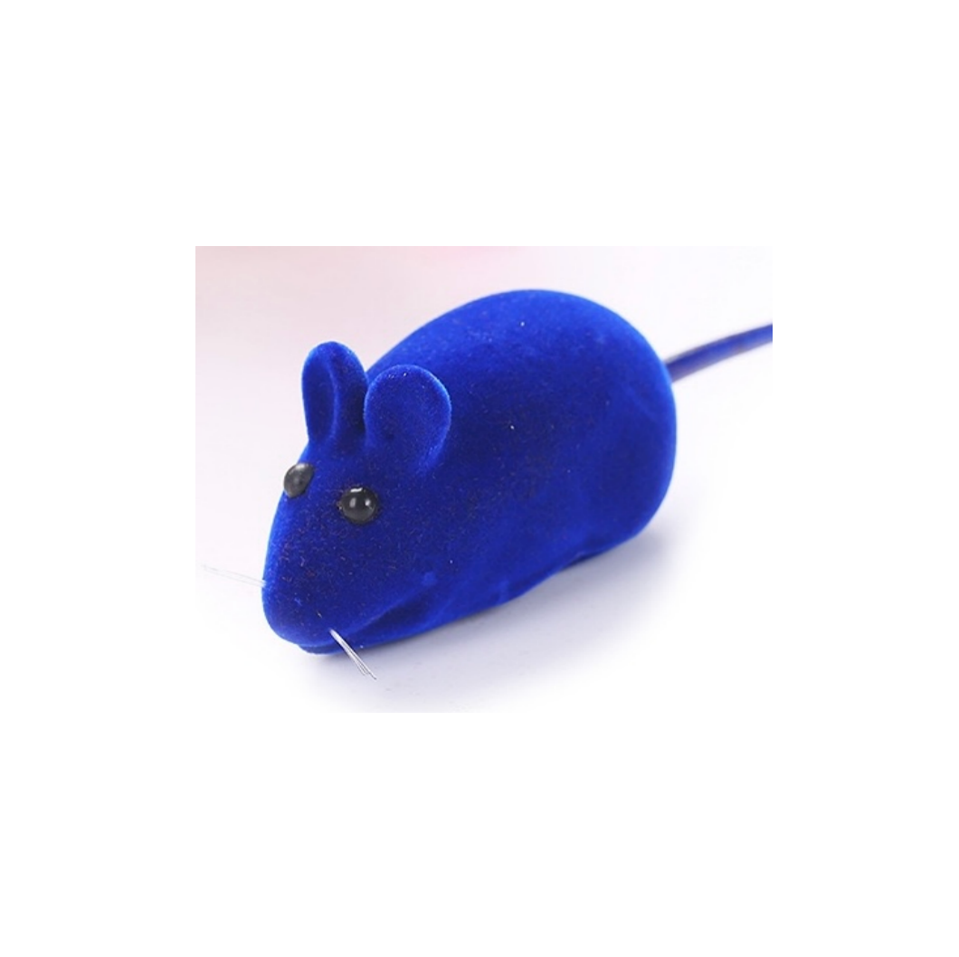 Cat Squeaky Mouse Blue