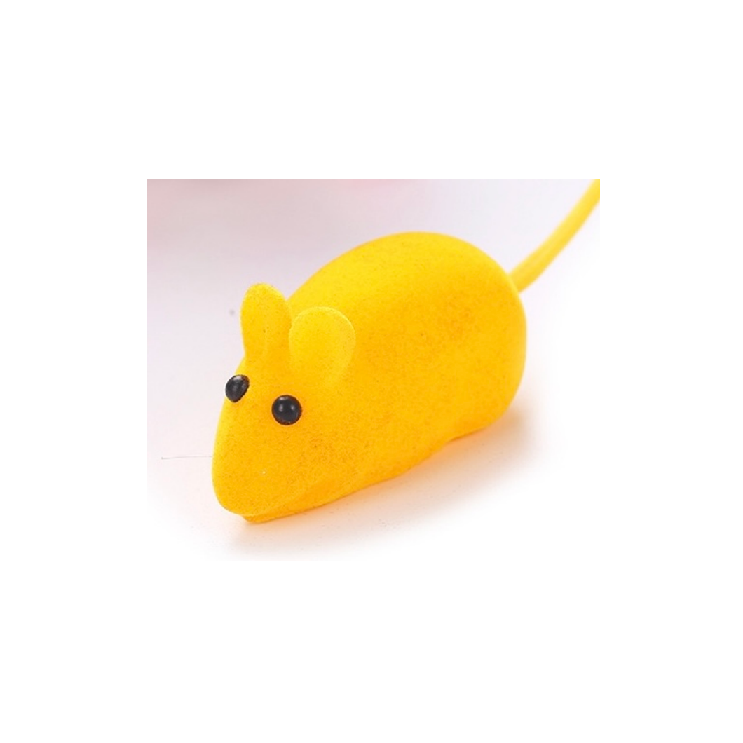 Cat Squeaky Mouse Yellow